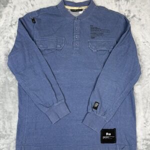 Vintage Rocawear Long Sleeve Shirt Blue, large shirt  1999 collection